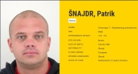 Slovák Patrik Šnajdr patrí medzi najhľadanejšie osoby v Európe pre trestný čin založenia, zosnovania a podporovania zločineckej skupiny a pre trestný čin vydierania. foto: eumostwanted.eu